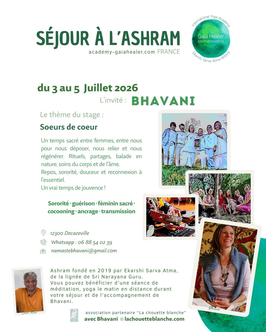 soeurs de coeurs stage un wee-end entre femmes