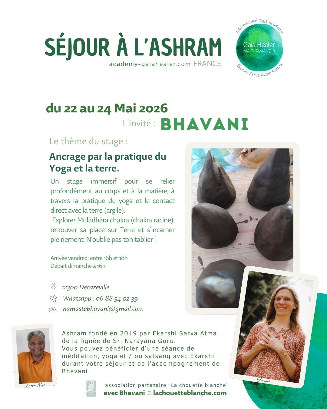 Affiche du stage Yoga et terre