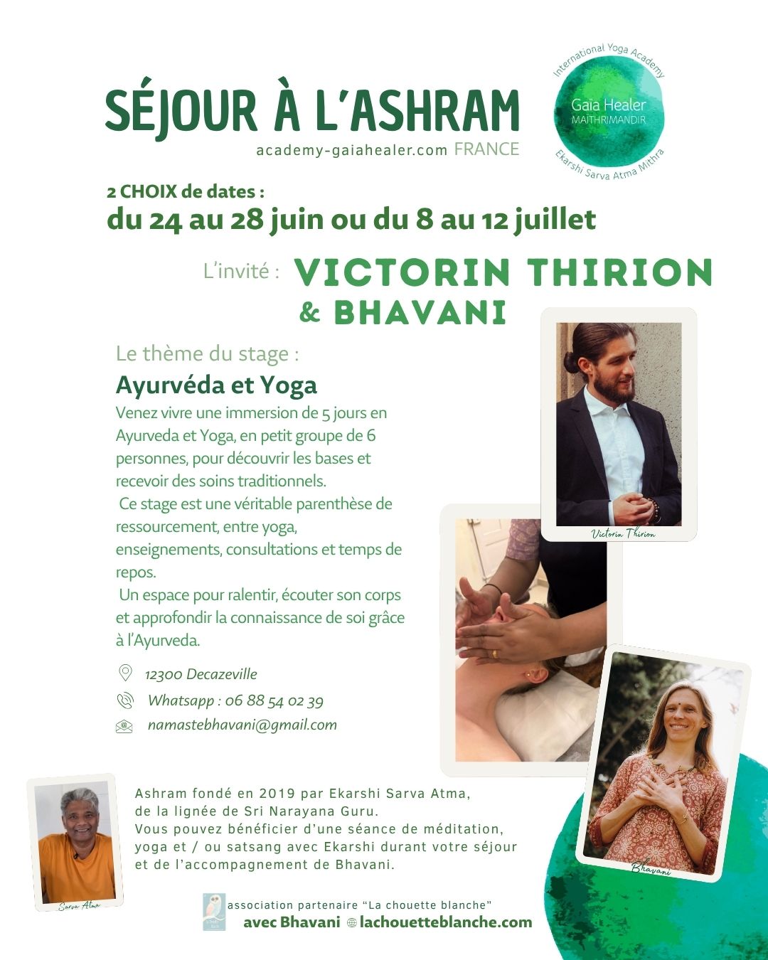 retraite Ayurveda et Yoga Ashram France