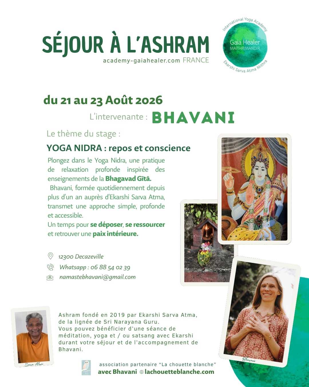 Stage de yoga nidra en aveyron en aout 2026